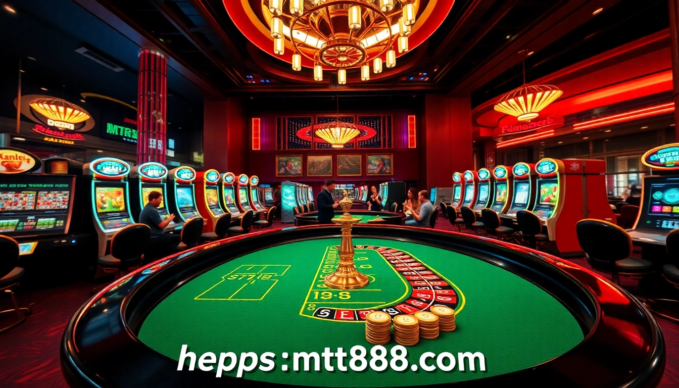 Experience thrilling online gaming with https://mtr888.com/ featuring vibrant roulette tables and exciting jackpots.