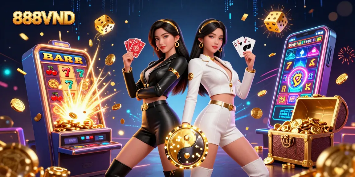 Experience thrilling games at 888VND with stunning visuals of casino excitement and winning moments.