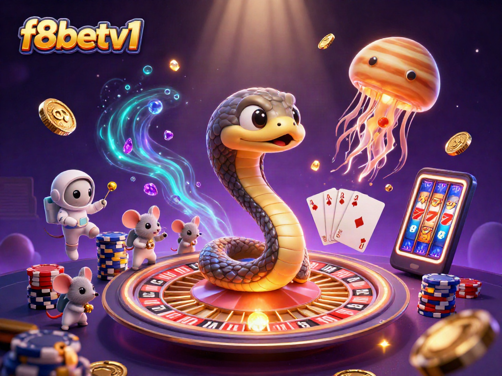 Experience the excitement of betting with f8betv1 as mice gamble on a cosmic roulette wheel of fortune.