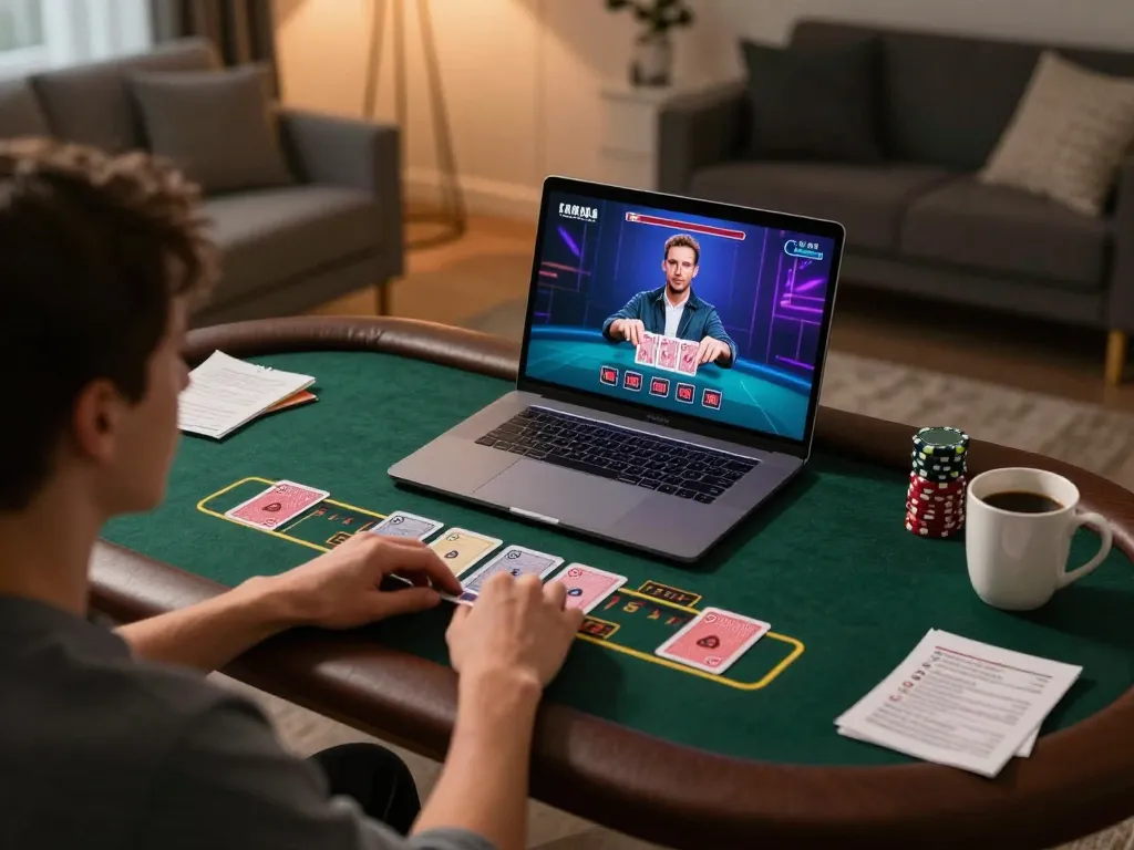 Engaging live dealer blackjack gameplay on a laptop at https://xx88.day/, highlighting strategic interactions and immersive atmosphere