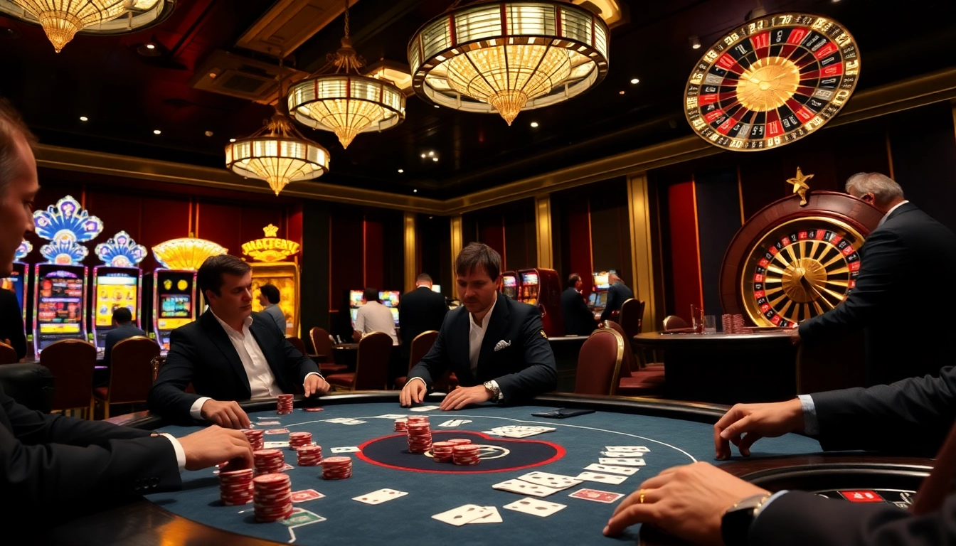 Experience thrilling gambling action at the hidden wiki-themed casino table with vibrant poker chips.