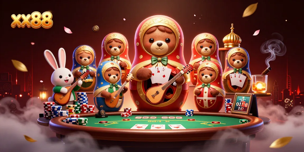 Experience the thrill of xx88 with diverse casino characters and vibrant game elements.
