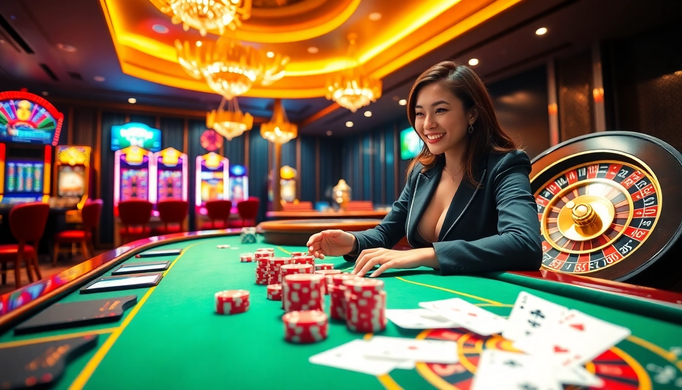 Cổng game Go8 offers a vibrant casino experience with exciting games, cards, and colorful slot machines.