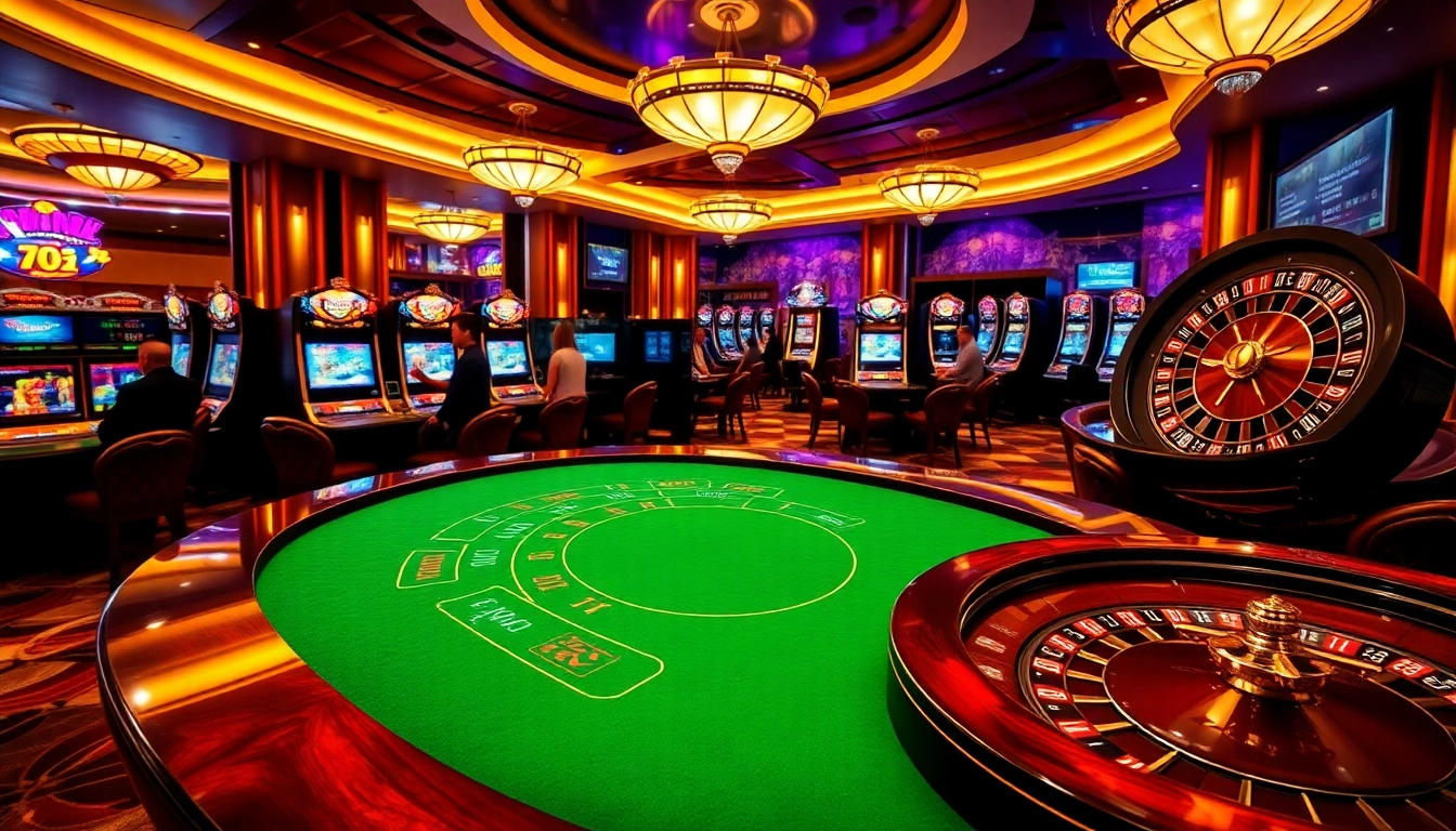 Experience the excitement of gambling with link 789win at a luxurious casino setting.