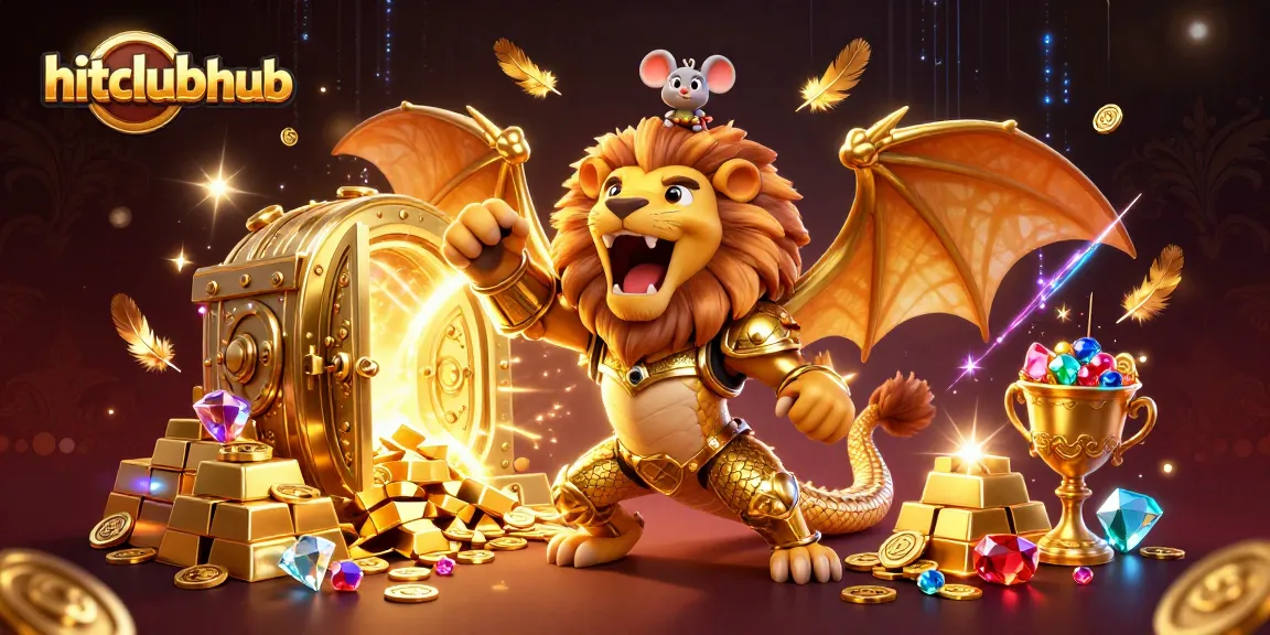 Join the thrilling adventures at hitclubhub with a majestic chimera and treasures galore!
