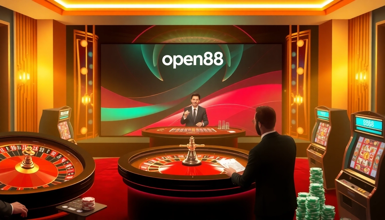Experience the thrill of Open88 through immersive online gambling with engaging live dealer interactions.