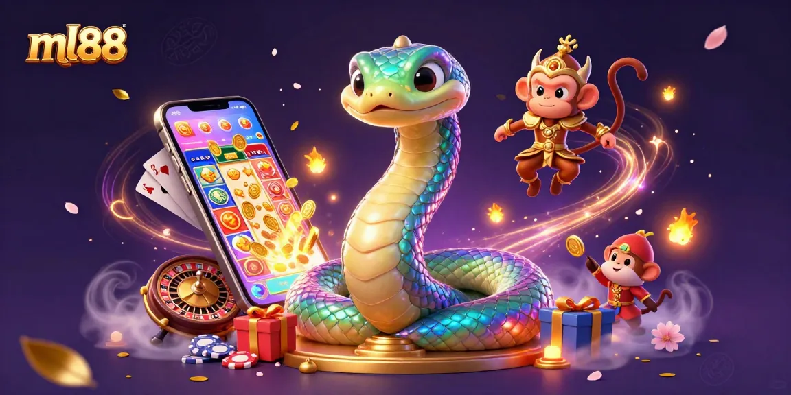 Join the excitement at ml88 with enchanting 3D visuals featuring a vibrant casino scene full of action.