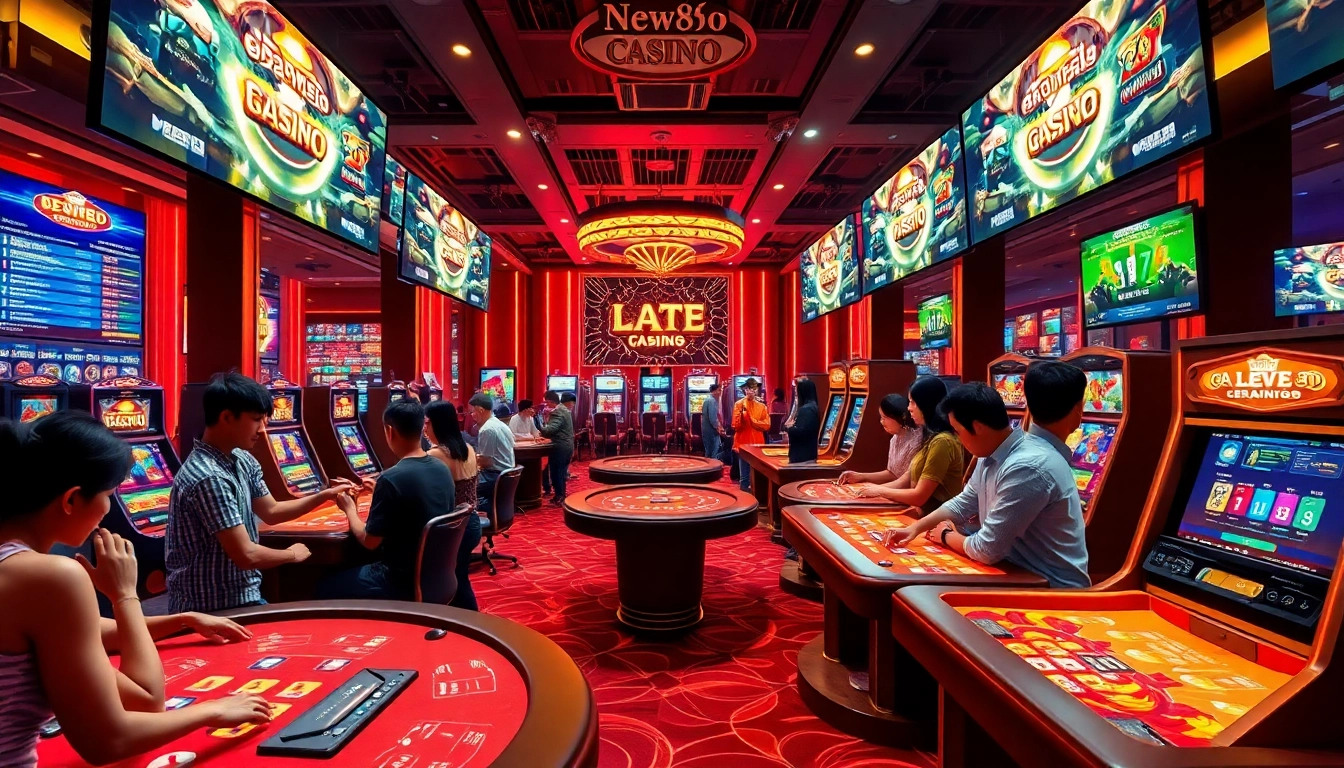 Exciting live casino gameplay at new88go.com showcasing diverse players and vibrant online gaming environment.