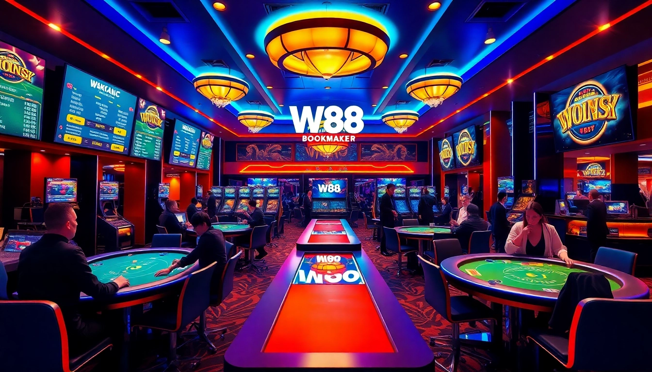 Experience the excitement of W88.nyc in a modern online casino setting.
