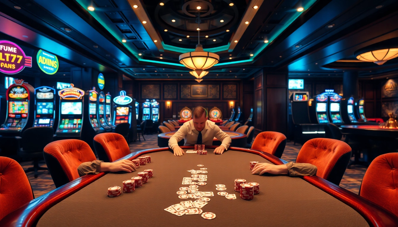 Experience high-stakes thrill at https://fun79.bio/ with luxurious casino interiors and engaging poker tables.