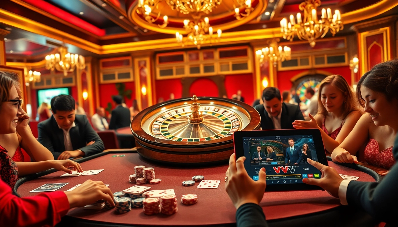 Experience the excitement of 'vv jl' with vibrant casino tables, poker chips, and thrilling bets.