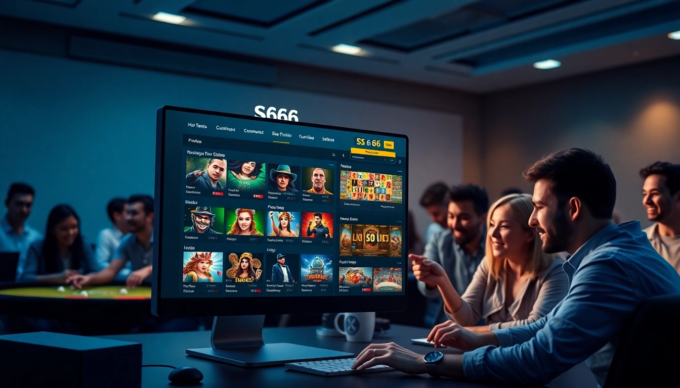 S666.nyc online betting platform showcasing diverse games and excited players